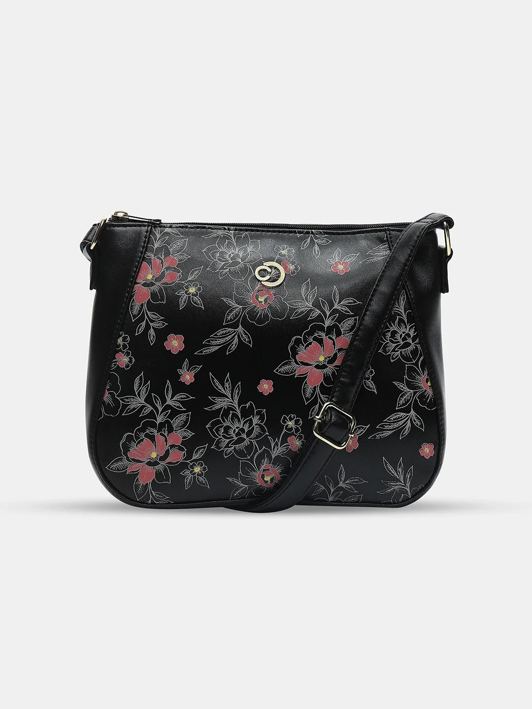 Buy Caprese Snow Sling Medium Printed Women S Handbag Black Rs.1139 Caprese Bags