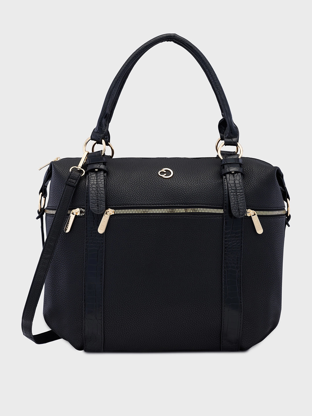 Buy Caprese Nicole Satchel XL Black Rs.3199 Caprese Bags