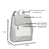 Caprese Inessa Backpack Medium Grey