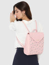 Caprese Merida Backpack Large Printed Women'S Bag Blush