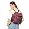 Caprese Olive Backpack Medium Maroon