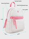 Caprese Sia Fashion Backpack Medium Beige