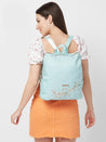 Caprese Sierra Backpack Embroidery Large Light Blue