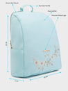 Caprese Sierra Backpack Embroidery Large Light Blue