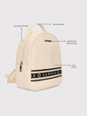 Caprese Trinity Fashion Backpack Medium Solid Women'S Bag Cream