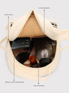 Caprese Trinity Fashion Backpack Medium Solid Women'S Bag Cream