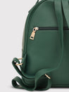 Caprese Trinity Fashion Backpack Medium Solid Women'S Bag Dark Green