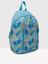 Caprese Xenia Backpack Medium Light Blue Printed