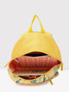 Caprese Xenia Backpack Medium Yellow Printed