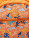 Caprese Xenia Backpack Small Orange Printed