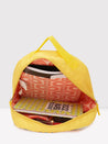 Caprese Xenia Backpack Small Yellow Printed