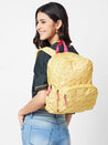 Caprese Zoe Backpack Medium Dual Compartment Yellow