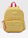 Caprese Zoe Backpack Medium Dual Compartment Yellow