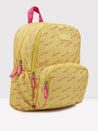 Caprese Zoe Backpack Medium Dual Compartment Yellow