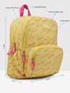 Caprese Zoe Backpack Medium Dual Compartment Yellow