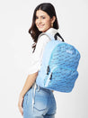 Caprese Zoe Fashion  Backpack Large Light Blue