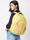 Caprese Zoe School Backpack Large Yellow