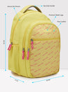 Caprese Zoe School Backpack Large Yellow