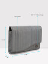 Caprese Bertha Clutch Medium Pewter