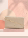 Caprese Delmi Clutch Medium Champagne Gold