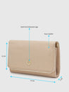 Caprese Delmi Clutch Medium Champagne Gold