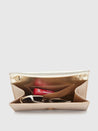 Caprese Delmi Clutch Medium Champagne Gold