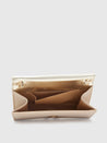 Caprese Delmi Clutch Medium Champagne Gold