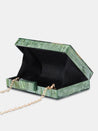 Caprese Gisella Clutch Small Green