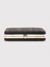 Caprese Party Lillie Box Clutch Medium Black