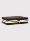 Caprese Party Lillie Box Clutch Medium Black