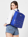 Caprese Nigella Laptop Backpack Blue