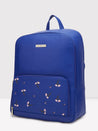 Caprese Nigella Laptop Backpack Blue