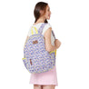 Caprese Blossom Laptop Backpack Large Purple