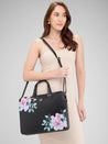 Caprese Shanaya Laptop Bag Large Printed Black