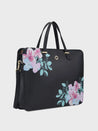 Caprese Shanaya Laptop Bag Large Printed Black