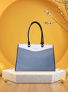 Caprese Rome Laptop Satchel Large Blue