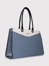 Caprese Rome Laptop Satchel Large Blue