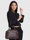 Caprese Adah Satchel Large Chocolate Brown