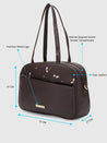 Caprese Adah Satchel Large Chocolate Brown