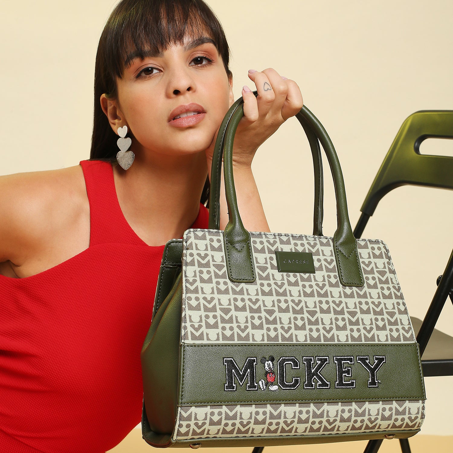 Disney Princess Lady Mickey Mouse Handbag Women Messenger Bag