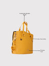 Caprese Andrea Satchel Medium Handbag Yellow