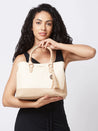 Caprese Cleo Satchel Large Beige