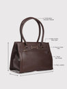 Caprese Dakota Satchel Medium Brown