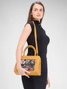 Caprese Daphne Satchel Medium Yellow