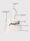 Caprese Ellis Satchel Large White