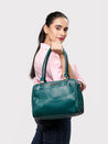 Caprese Fiona Satchel Medium Handbag Teal