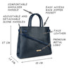 Caprese Izabella Satchel Large Navy