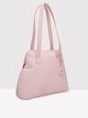 Caprese Jensen Small Satchel Solid Faux Leather For Women Powder Pink