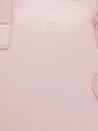 Caprese Jensen Small Satchel Solid Faux Leather For Women Powder Pink