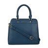 Caprese Keera Satchel Medium Blue